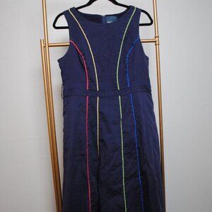Mod Cloth Sleeveless Color Striped Dress